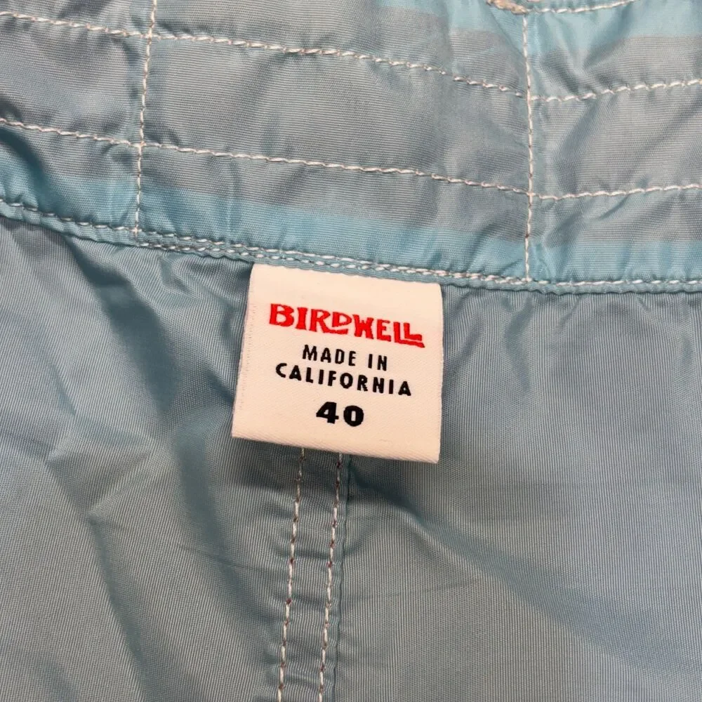 Birdwell Beach Britches Men Board Swim Trunks Shorts Size 40 Red C133 -24